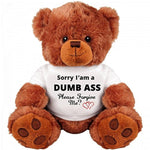 Sorry And Forgive Me Gift: Funny Teddy Bear Couple Gift: Medium Teddy Bear Stuffed Animal