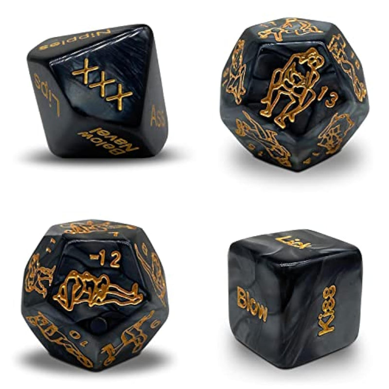 Date Night Dice For Couples Set - Date Night Ideas Sex Toys Games For Adults Sex Party Dices With 24 Sex Positions 4 Sex Dices Game Set Presents For Boyfriend Girlfriend Him Her Hubby