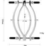 Pussy Tugger Adjustable Labia Clamps Heavy Duty With Leash Bdsm Bondage Restraint & Sex Accessories, Labia Spreader Clamps Kit For Adult Women Men & Couples