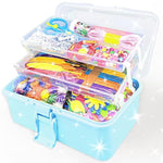 3000 Pcs Arts & Crafts Supplies Kit for Kids Ages 4-12 with Beads & Pipe Cleaners
