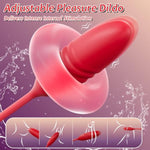 3-In-1 Clitoral G-Spot Vibrator With Realistic Tongue Stimulation With10 Modes Of Mouth Vibration, Tongue Licking, Dildos Thrusting | Waterproof Adult Sex Toys Ideal For Women'S Solo Or Couple Fun