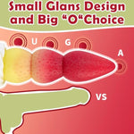 Cute Strawberry Dildo, 8Inch Silicone Knot Dildo With Strong Suction Cup For Hands-Free For G-Spot Stimulation, Anal Dildo With 3 Knots Sex Toys For Women Men Couples