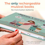 Jesus Loves Me Music Book Toddlers 1-3 Years Old - Christian Musical Book, Headphone Jack, Interactive Baby Sound Book, Singing Toy Children Girls Learning Song Toy Toddler Boys