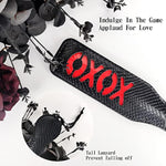 Leather Sex Restraints Kit For Beginners 5Pcs Whip Set Bed Bondage Kit With Flogger Feather Paddle For Couples (Blindfold Kit)