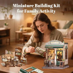 Miniature Book Nook Kit: Sunny Cafe 3D Puzzle for Adults