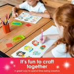 Princess Diamond Art Sticker Kit for Kids & Beginners, DIY Gem Craft by Numbers