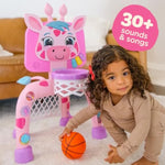 , Giraffe Basketball Hoop & Soccer Goal Activity Center | 30+ Sounds & Lights | 1, 2, 3+ Year Old Gift & Birthday Present | 6, 12, 18, 24+ Month Toy For Baby, Toddler, Boys, & Girls