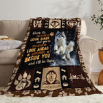 Husky Blanket Cute Huskies Flannel Plush Throw Blanket Cozy Pet Animal Decor Fleece Stuff Blanket Gifts For Dog Lover Girls Boys Kids Adults Women Bed Travel 40"X50"