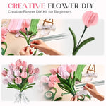 400 Pcs Pink Pipe Cleaners Craft Kit for DIY Flowers, School Projects & Gifts
