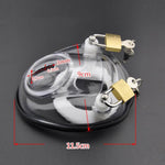 Male Chastity Device Cock Cages Bondage Fully Restraint Bowl Virginity Device Adult Sex Toy For Men Penis Exercise (Black)
