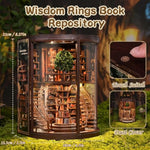 DIY Wooden Book Nook Kit for Adults with LED Lights