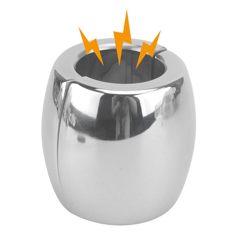 Metal Stainless Steel Magnet Bondage Pendant Ring Male Gravity Penis Delay Ring Adult Sex Toys(60Mm)