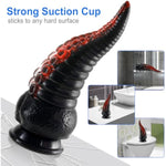 8.7Inch Realistic Tentacle G-Spot Dildo + Hollow Strap-On System