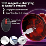 Thrusting Dildo Vibrator, 9.13 Inch Silicone Big Monster Dildos With 7 Thrusting And 7 Vibration Mode, G Spot Sex Toys With Suction Cup For Women,Men,Red-Black