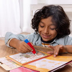 Scented Water-Reveal Coloring Book, Reusable Mess-Free Activity Pad for Kids Ages 3+
