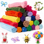 25 Colors 5000 PCS Pipe Cleaners 12 Inch Chenille Stems Bulk Pack