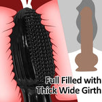 Sex Toys for Women Men Corn Shape 5.91 Inch Big Butt Plug with Strong Suction Cup 2.17 Inch Diameter Anal G-spot Dildo Vaginal Prostate Massage Stimulation Anus Opening Trainer Butt Stretcher - Black