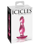 Icicles No. 73 Glass Butt Plug With Lube | Anal Sex Toys | Anal Plugs | Prostate Massager