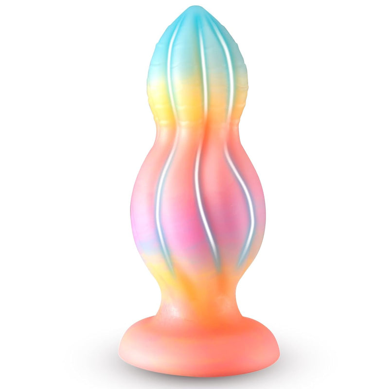 2.75'Diameter Huge Thick Butt Plug, Realistic Silicone Knot Dildo With Strong Suction Cup For Hands-Free For G-Spot Stimulation And Prostate Orgasm For Men And Women 6.37'' Anal Plug Adult Toy