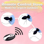 Bunny Tail Butt Plug Vibrator Rechargeable Remote Control Vibrating Anal Plug With Blue Furry Tail Plug Bunny Girl Cosplay Silicone Sex Toys Role Play