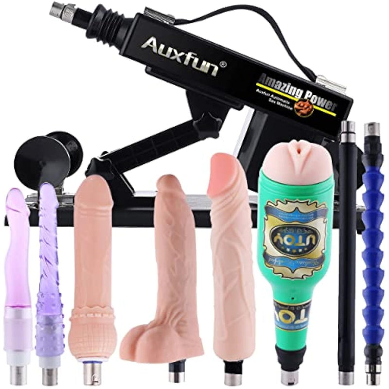 Sex Machine Dildo Machine With Realistic Dildo,Fuck Machine For Women With 3Xlr Connector,Thrusting Sex Machine For Man,Adult Toys Sex Toy With 8 Accessories
