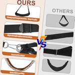 Door Sex Swing Bdsm Sex Toys, Bondage Sex Swings With Leopard Padded Seat &Stirrups, Sex Sling With Adjustable Sex Straps For Couple Sex Toy