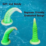 Tentacle Octopus Dildo Monster Adult Fantasy Sex Toy with Suction Cup, Base, Big Anal Dildo, Prostate Massager Plug, Hands Free Play, Colorful Sex Toy for Beginners (Pink)