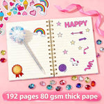Unicorn Pony Axolotl Spiral Notebook Journal Kit for Girls