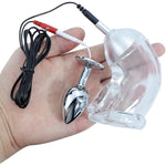 Anal Butt Plug Electric Shock Metal Thread Inserting Toys Anal Butt Plug Electro Power Box Massager Toys For Beginners And Advanced Users Bdsm