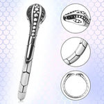 Male Penis Ring Stainless Steel Cockrings Smooth Snake-Shaped Delay Glans Ring Testicles Stimulates Erection Pleasure Enhancing Adult Sex Toys (S)