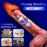 Thrusting Vibrator Dildo, 8.7" Heating Lifelike Suction Cup Dildo, Soft Realistic Dildo Dildos Toy For Women Men With 7X8 Modes, Remote Control Adult Sex Toys Toy G-Spot Stimulation