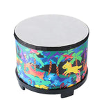 Floor Tom Drum For Kids 8 Inch Percussion Instrument Music Drum With 2 Mallets For Baby Children Special Christmas Birthday Gift, Black