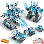5 In 1 Stem Rc Robot Building Kit, 398Pcs App & Remote Control Blocks Diy Engineering Robotics, Erector Science Set For Kids Age 6 7 8 9 10 11 12+, Educational Learn Toys Gift For Boys & Girls