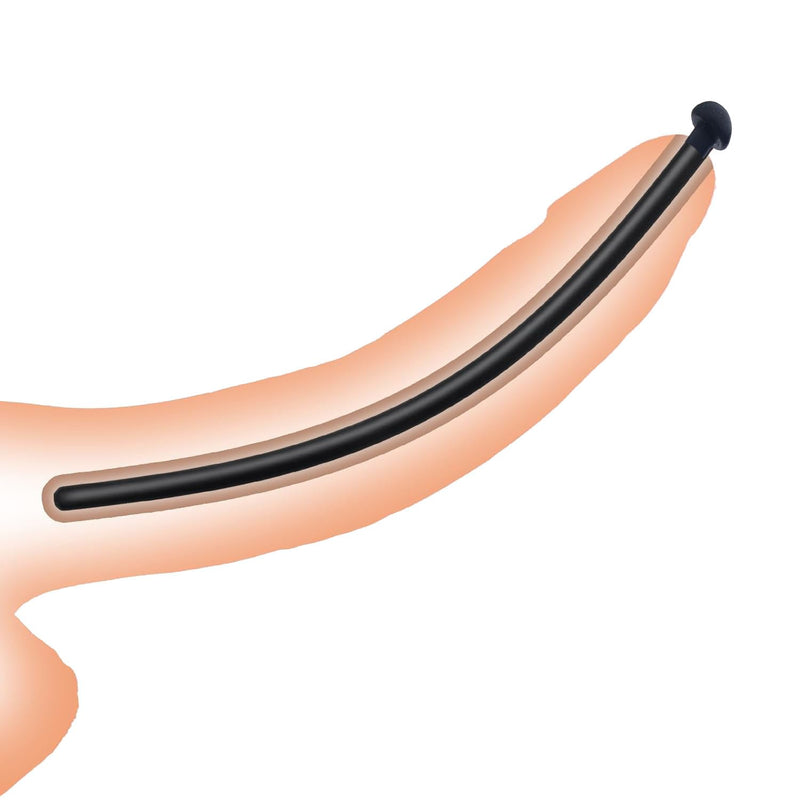 Silicone Sound Smooth Urethral Sound Penis Plug Catheter Plug Urethral Dilator Masturbation Rod Sex Urinary Dilator Urethra Sounding Rod Prostate Stimulation Sex Toys (11.5Mm)