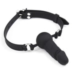 Silicone Penis Gag Cock Gag Couple Bdsm Bondage Play Toys Adjustable Belt Dildo Gag (Silicone)
