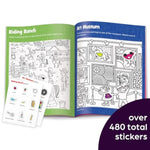 4-Pack Hidden Pictures Sticker Activity Books for Kids Ages 3-6 with 400+ Stickers