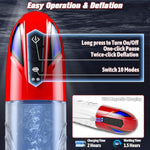 Penis Pump Male Sex Toys - Electric Dick Pump Penis Extender With 10 Erection Training Modes, Cock Pump Automatic Male Masturbator Adult Toys For Men Sex Toys - Pumps & Enlargers With 6 Cock Ring