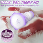 Nipple Toys Vibrator Adult Women Sex Toys, Nipple Clamps Pressable With 10 Vibrating Modes, Portable Rose Sex Toy Small & Cute Vibrators For Female Couple Game, Unique Nipple Women Toy