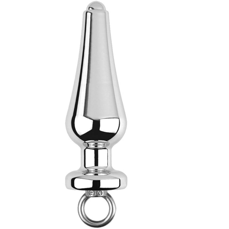 Hollow Analplugs For Peeking Stainless Steel Butt Plugs For Anal Dilation Anus Tunnel Plugs For Enema Cleansing Sm Adult Sex Toys (L)