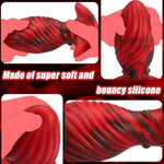 Super Big Anal Plug Liquid Silicone Butt Plug With Suction Cup Base For Experienced Player, Swirl Anal Toy Waterproof Butt Plug Kit Adult Sex Toy For Unisex Backdoor Handsfree Fun (Medium)