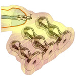 3Pcs Smooth Stainless Steel Hollow Sounding Rod For Men, Male Stretcher For Easy Urination And Training - Hb08 (Large Size Combination)