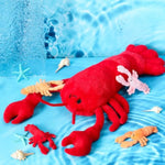 5 Pcs Lobster Stuffed Animal Set 15.75 In Large Stuffed Animals With 4 Baby Lobster Plush Toy For Boy Girl Under The Sea Ocean Party Favor