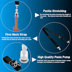 Penis Extender Stretcher Kit For Men - 3In1 Penis Cock Training Stretching Set With Silicone Sleeve Pump And Neck & Leg Straps | Adult Sex Toys For Male Penis Enlarger And Erection Exercise