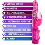 Sexy Things - Romping Rabbit - Multi Speed Rotating Pleasure Beads - Clitoral G Spot Stimulation - Gyrating Shaft Multi Function Vibrator - Adult Sex Toy For Woman Couples - Fuchsia