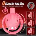 Male Chastity Cage, Small Lightweight Chastity Device With Adjustable 8 Sizes And Invisible Lock, Man Penis Exercise Bondage Gear & Accessories Sex Toys For Men Female Adult Toy