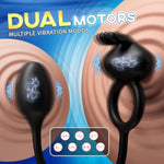 Vibrating Butt Plug With Cock Ring Vibrator, Remote Control Prostate Massager Anal Vibrator Couples Sex Toys With 7 Vibrations, Anal Plug Penis Ring Adult Toys For Couples