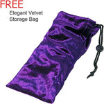 Curved Glass GSpot Dildo with Lube, 10 Inch Length and 4.5 Inch Girth, 1.5 Inch Diameter, Includes 1Oz Lubricant and Storage Bag