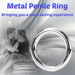 Stainless Steel Penis Cock Rings Metal Ring Penis Loop Metal Delay Ring Stronger Erection Enhancer Sexual Toy For Male(40Mm)