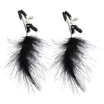 Nipple Clamps, Black Feather Nipple Clamps For Women, Cute Body Clamp Fashion Bodys Jewelry Faux Bodys Jewelry, Elegant And Comfortable Design