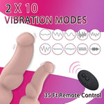 Strap On Dildo Harness Sex Toys For Couples Women, Strapless Double Dildo Thick Consoladores Realistic G Spot Anal Vibrator With 10 Modes For Lesbians Pegging Adult Toys, Remote Control & Waterproof
